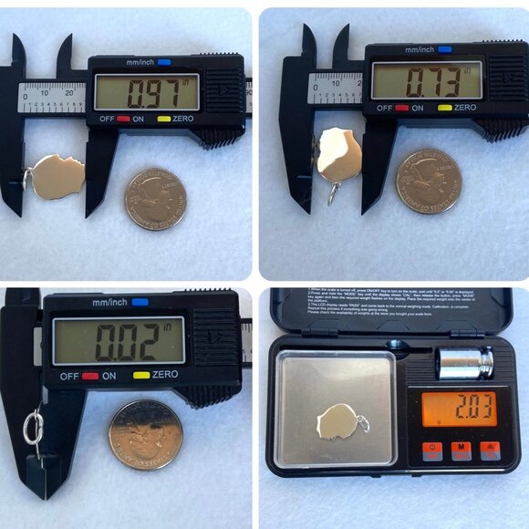 Sterling Silver 925 Male Boy Child Silhouette Profile Engravable Charm Pendant - Picture 9 of 12